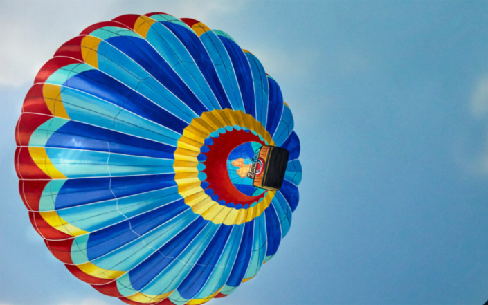 CoxHealth Air Balloon Image on Ceiling