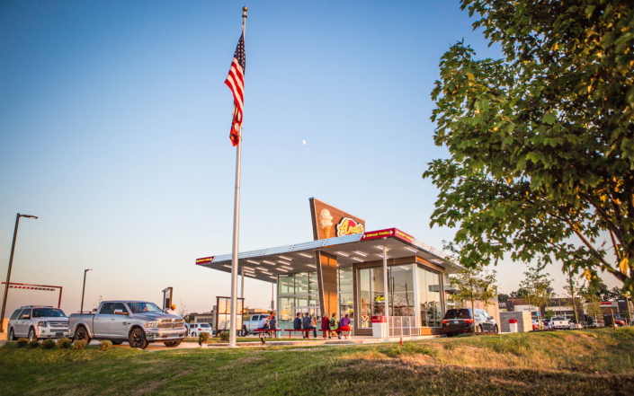 Andy's Frozen Custard Exterior with View of Drive Thru