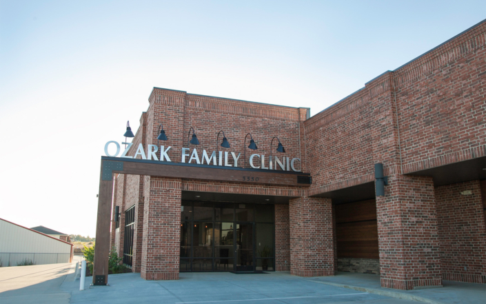 Ozark Family Clinic Sign Outside