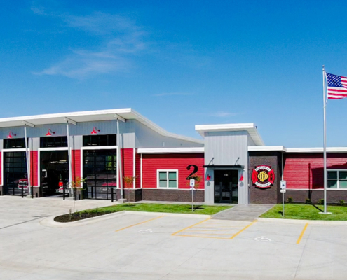 Ozark Fire Station Front Elevation