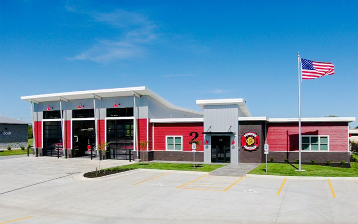 Ozark Fire Station Front Elevation