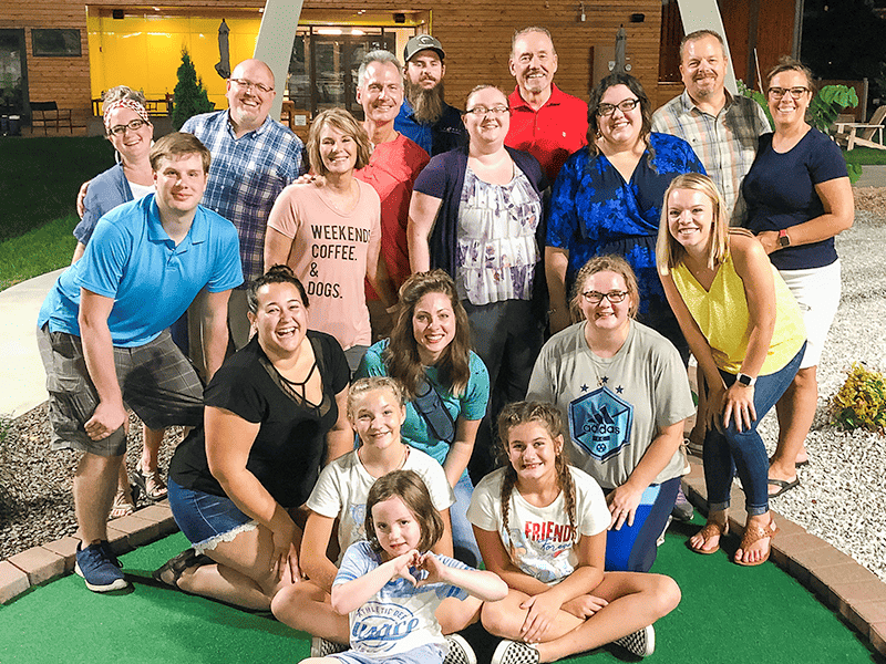 Torgerson Design Partners Family at Minigolf