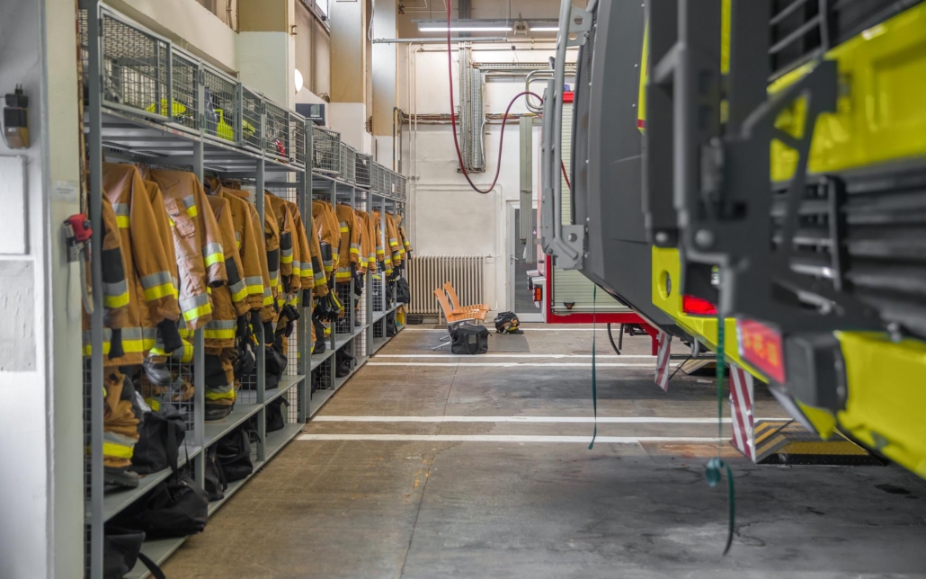 Fire station interior