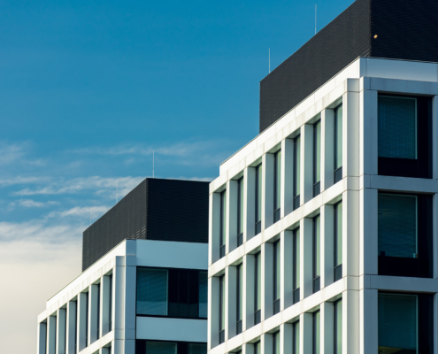 Modern office building in Wroclaw, Poland